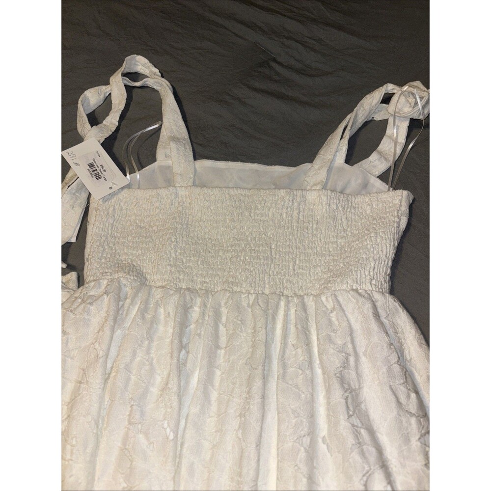 a calin flying tomato dress Size Large White Lace  New With Tags - Picture 10 of 10
